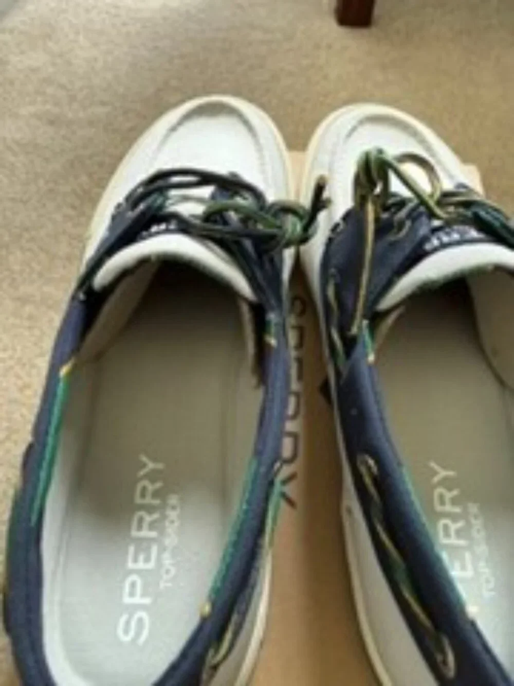 Men's Sperry Bahama II Sneaker Grey/Navy Size 10 Brand New in Box